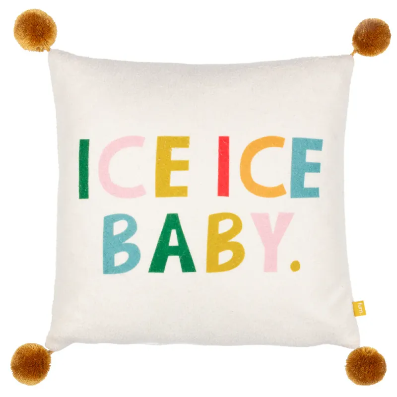 Pom-Poms Ice Ice Baby Cushion Multicolour