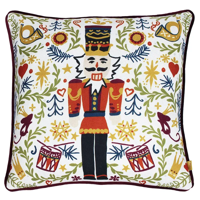 Nutcracker Christmas Cushion Multi Colour