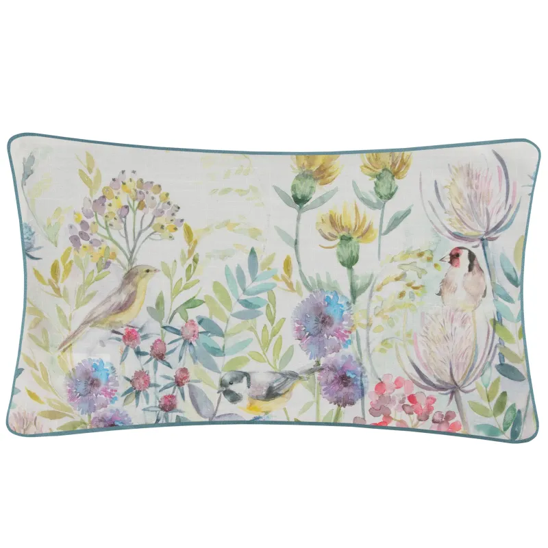 Morning Chorus Outdoor Cushion Cream