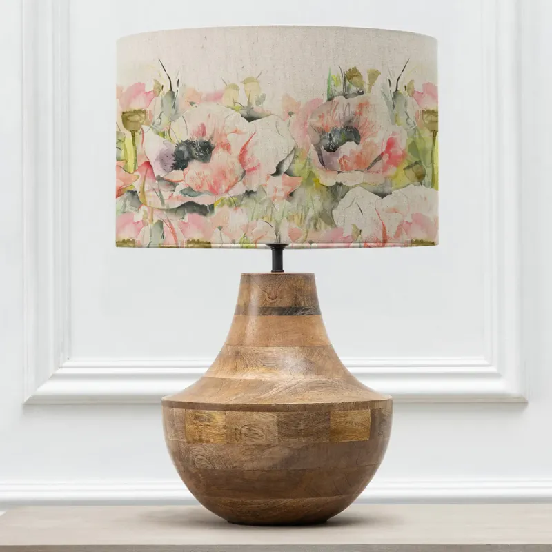 Papavera Eva & Leven Complete Table Lamp Mango/Sweetpea