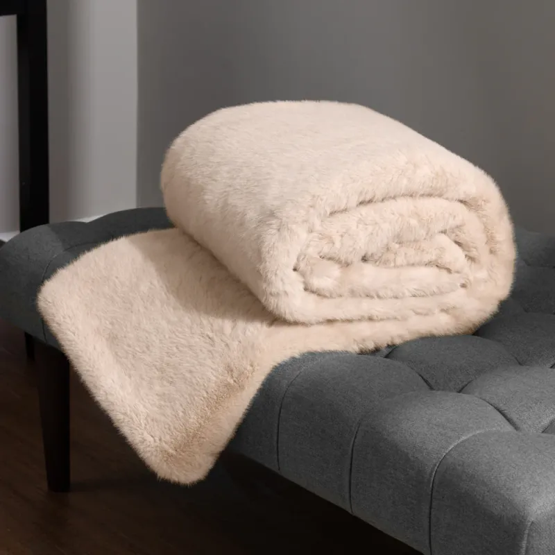 Stanza Faux Fur Throw