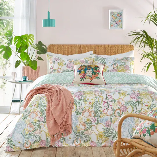 Taormina Floral Duvet Cover Set Multicolour