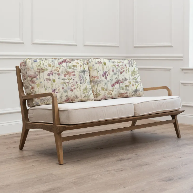 Ilinzas Printed Idris 2 Seater Chair Poppy