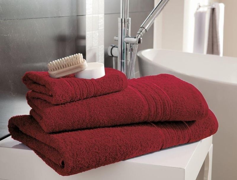 New Hampton Cotton Towel Red Packs of 4