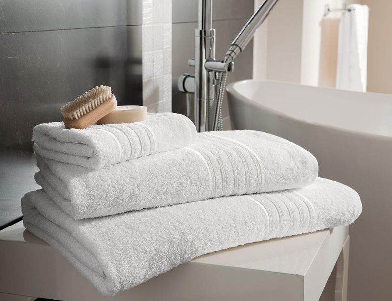 New Hampton Cotton Towel White Packs of 4
