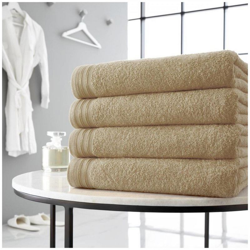 Luxury Wilsford Cotton Bath Sheet Mocha x 4