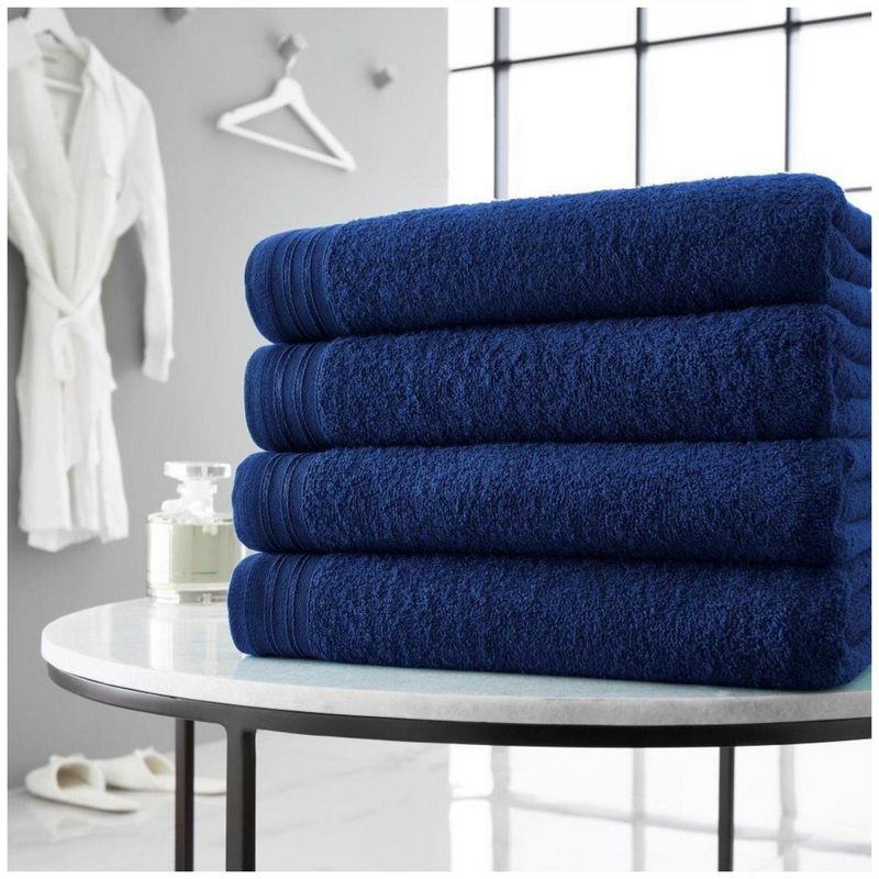 Luxury Wilsford Cotton Bath Sheet Blue x 4