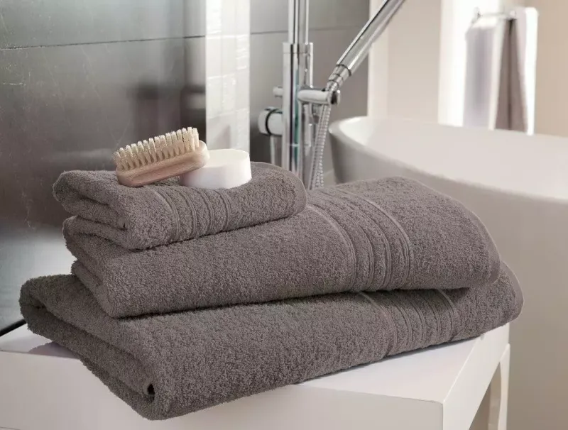 New Hampton Cotton Towel Grey Packs of 4