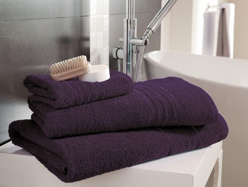 New Hampton Cotton Towel Purple Packs of 4