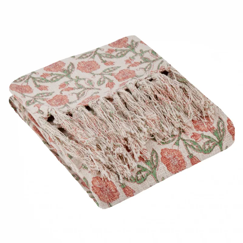 Delphine Printed Cotton Throw