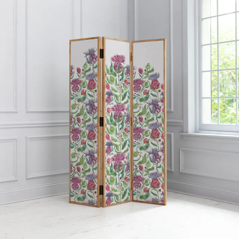 Fairytale Bristles Solid Wood Room Divider Pink