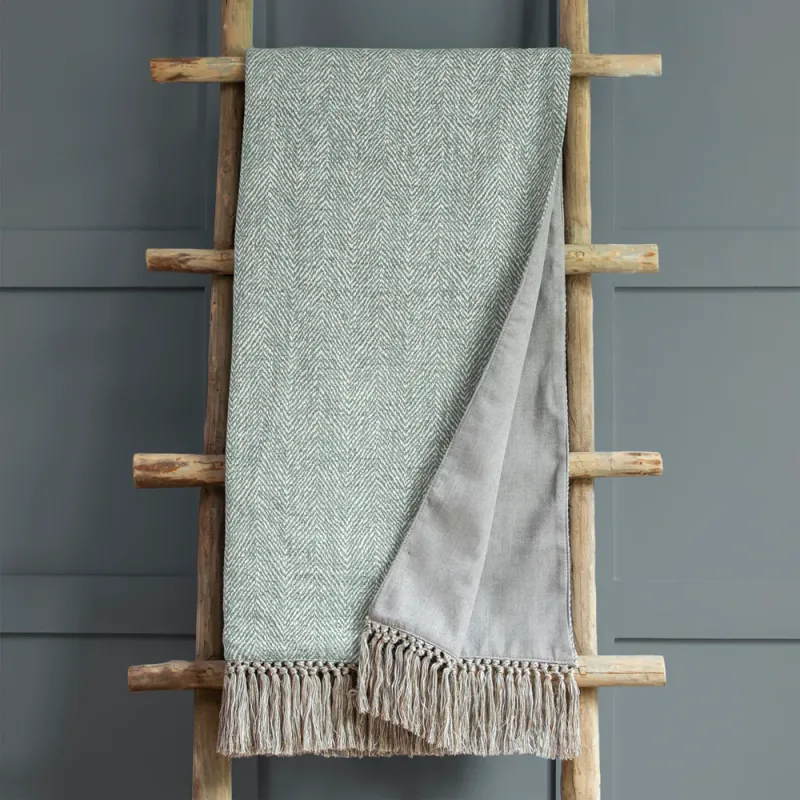 Oryx Woven Throw Duck Egg