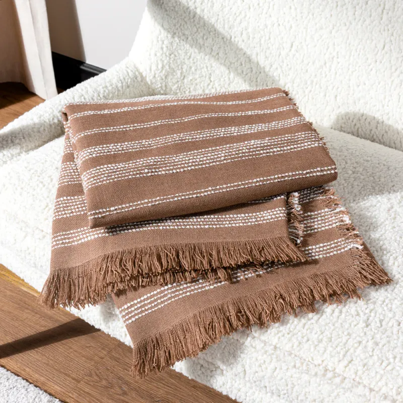 Jour Woven Fringed Throw