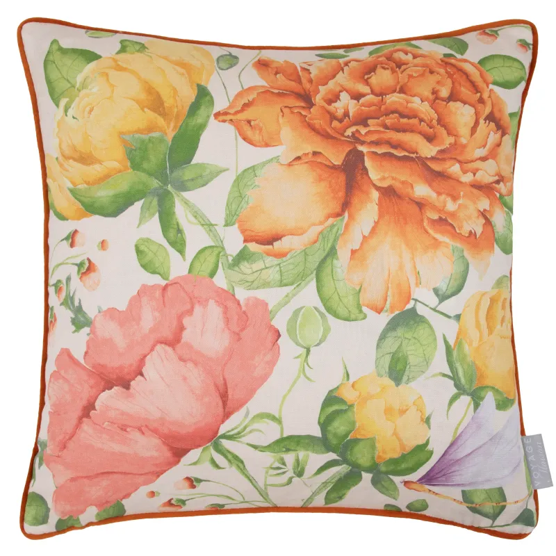 Maisie Printed Piped Cushion Sand