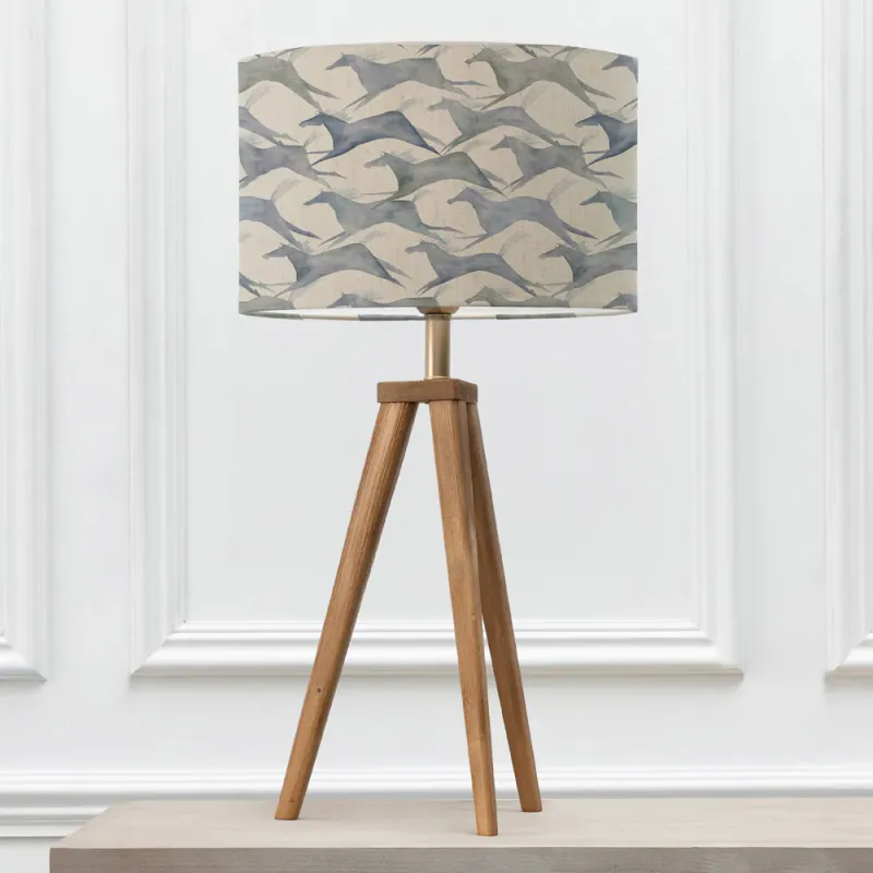 Dakota Eva & Aratus Complete Table Lamp Nut/Sepia