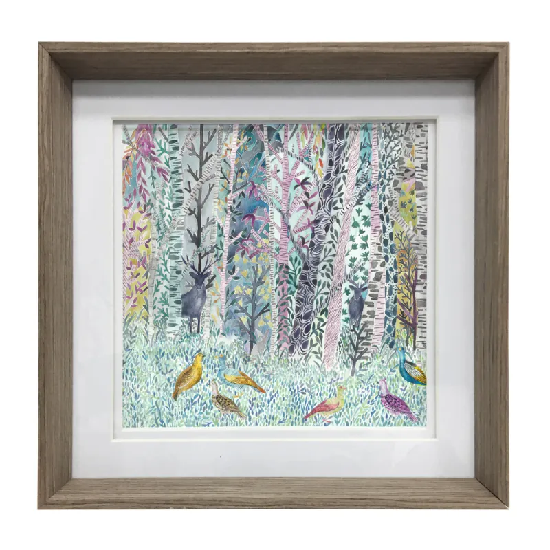 Whimsical Forest Framed Print Nut