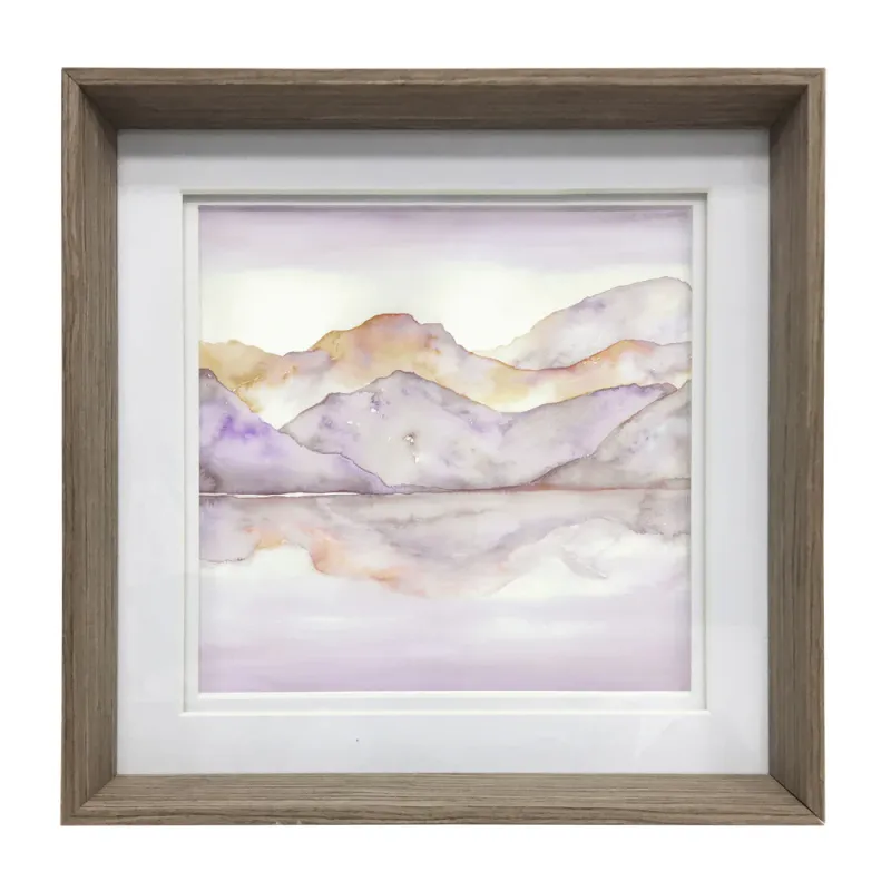 Dorian Framed Print Nut/Saffron
