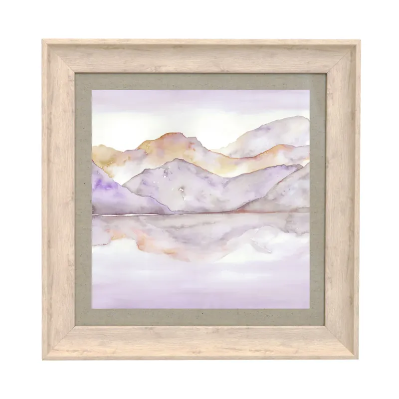 Dorian Framed Print Birch/Saffron