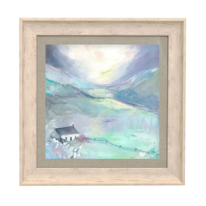 Lavender Lane Framed Print Birch