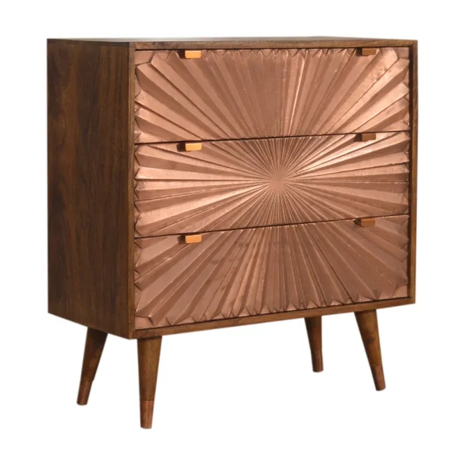 Manila Copper Chest Mango Wood
