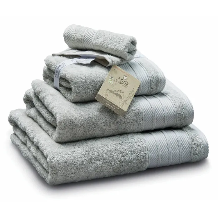 Towel Set Hug Bamboo Grey