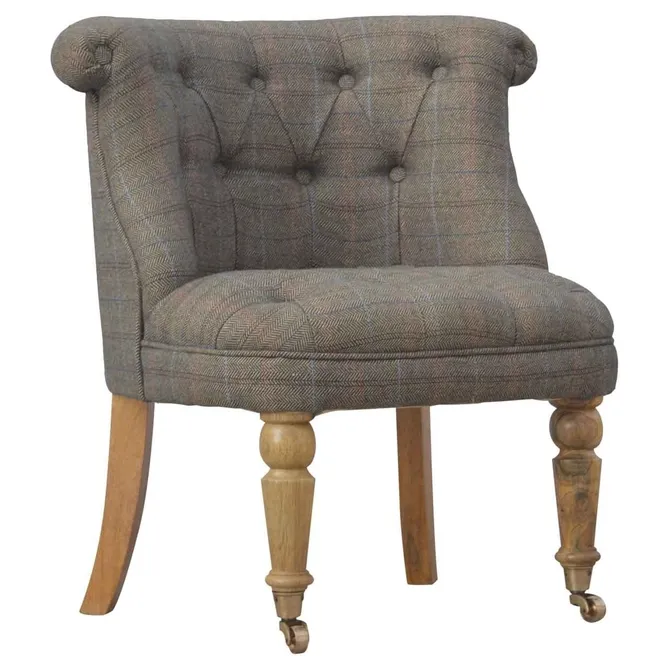 Petite Multi Tweed Accent Chair