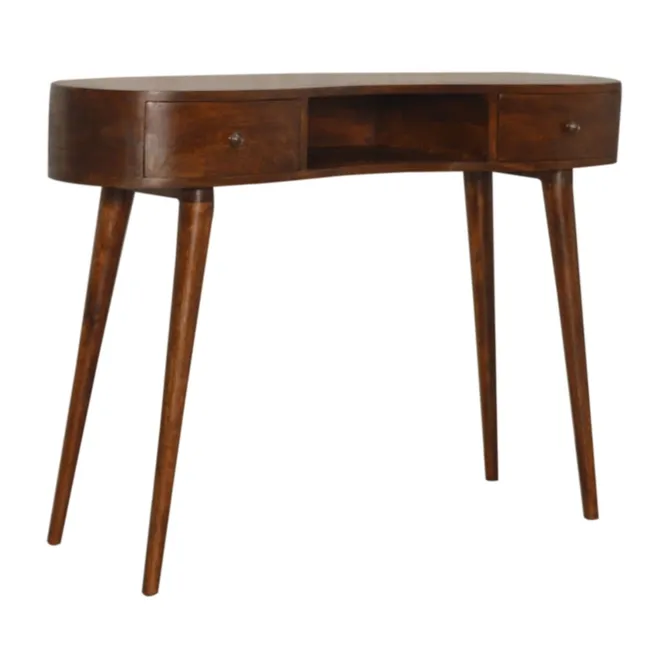 Chestnut Rounded Writing Desk