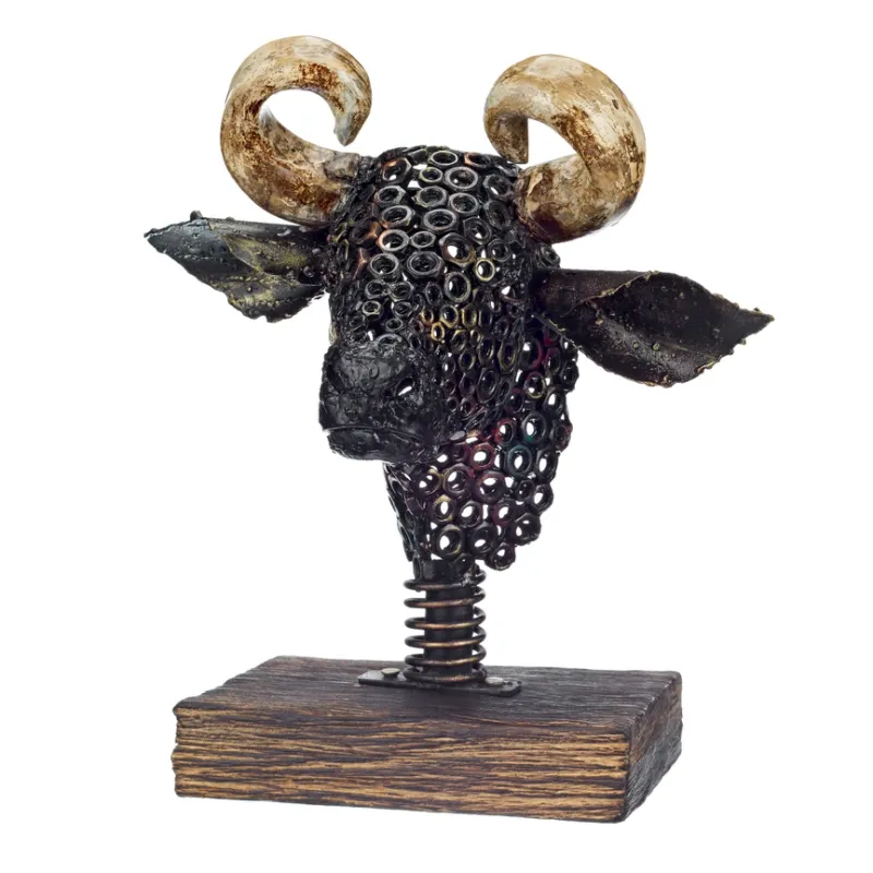 Urban Steel Bull Head - Stand