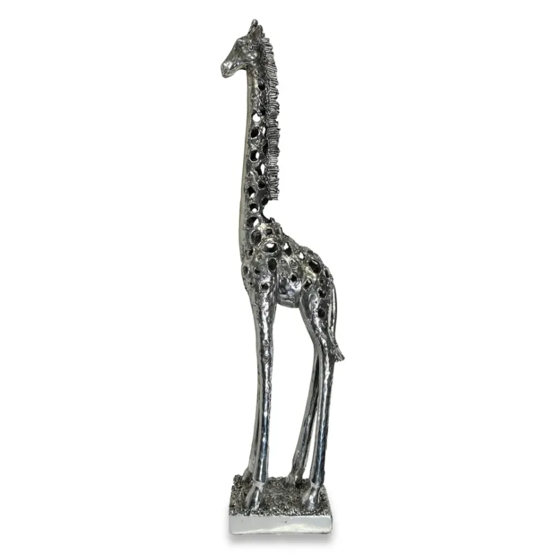 'gerald' Silver Giraffe Sculpture