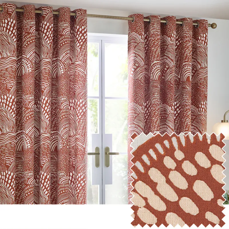 Nola Abstract Curtains 3 Colours