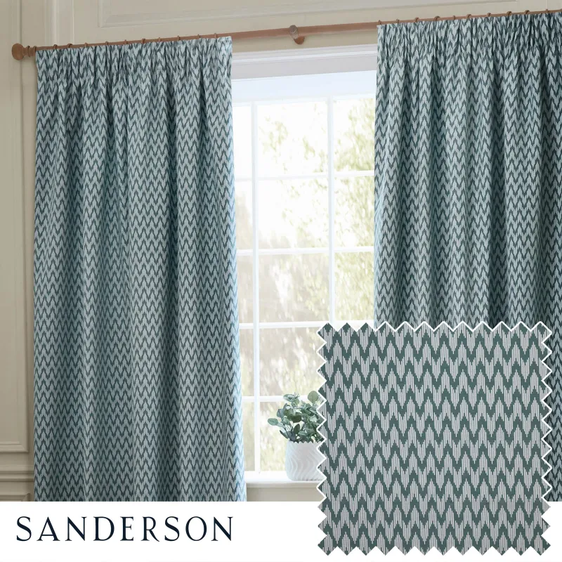 Hutton Jacquard Pencil Pleat Curtains 3 Colours