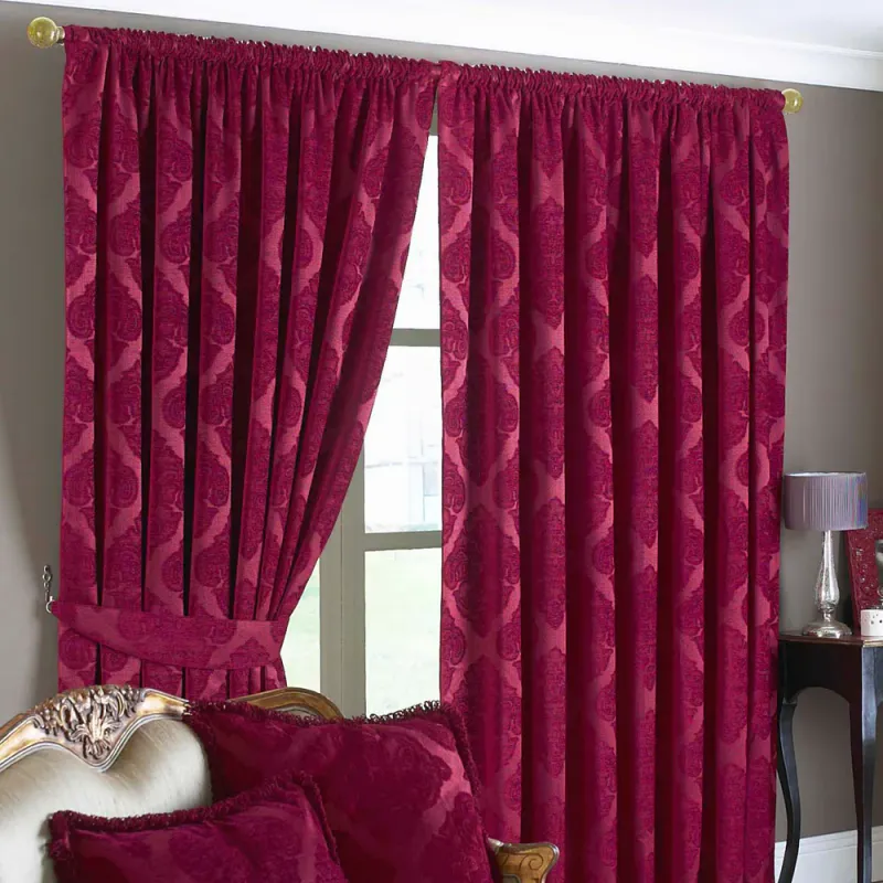 Winchester Jacquard Pencil Pleat Curtains Various Colours