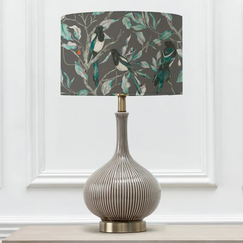 Collector Eva & Ursula Complete Table Lamp Silver/Onyx