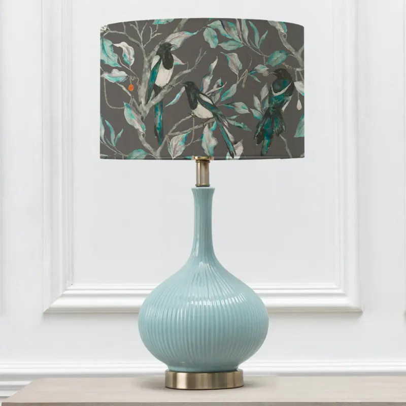 Collector Eva & Ursula Complete Table Lamp Aqua/Onyx