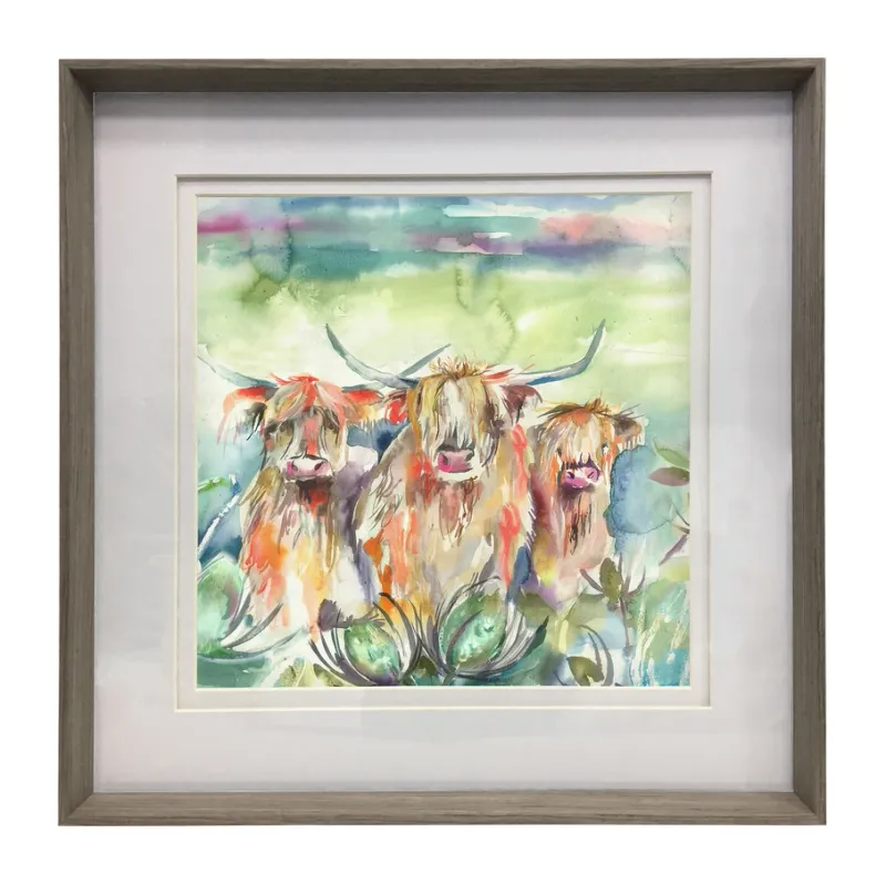 Heilan Herd Framed Print Nut