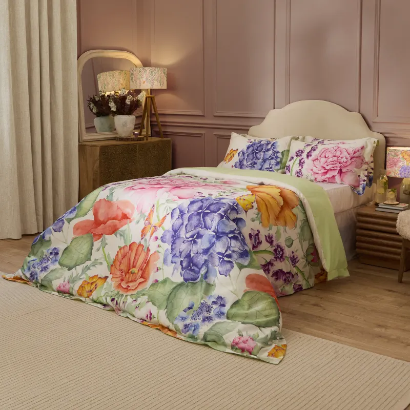 Idalia Printed Duvet Cover Set Multicolour