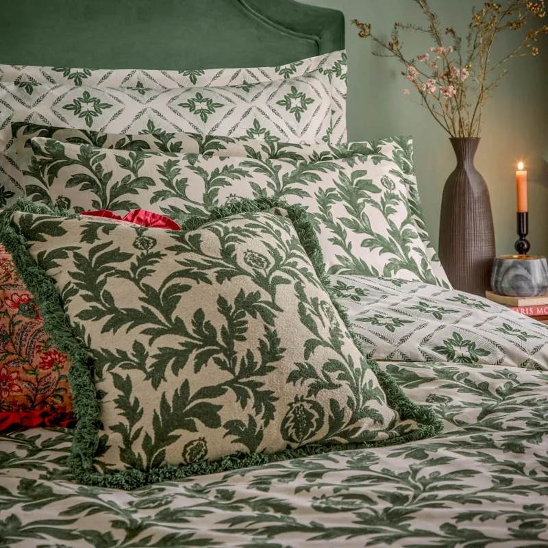 Hedera Printed Duvet Cover Set Verdie