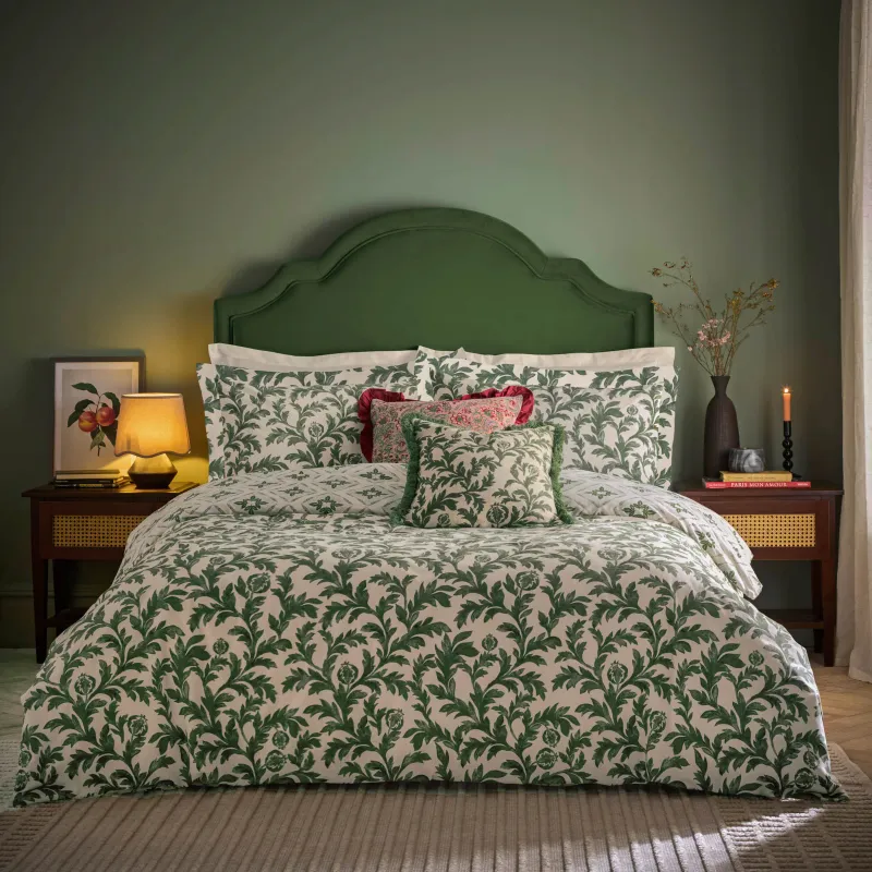 Hedera Printed Duvet Cover Set Verdie