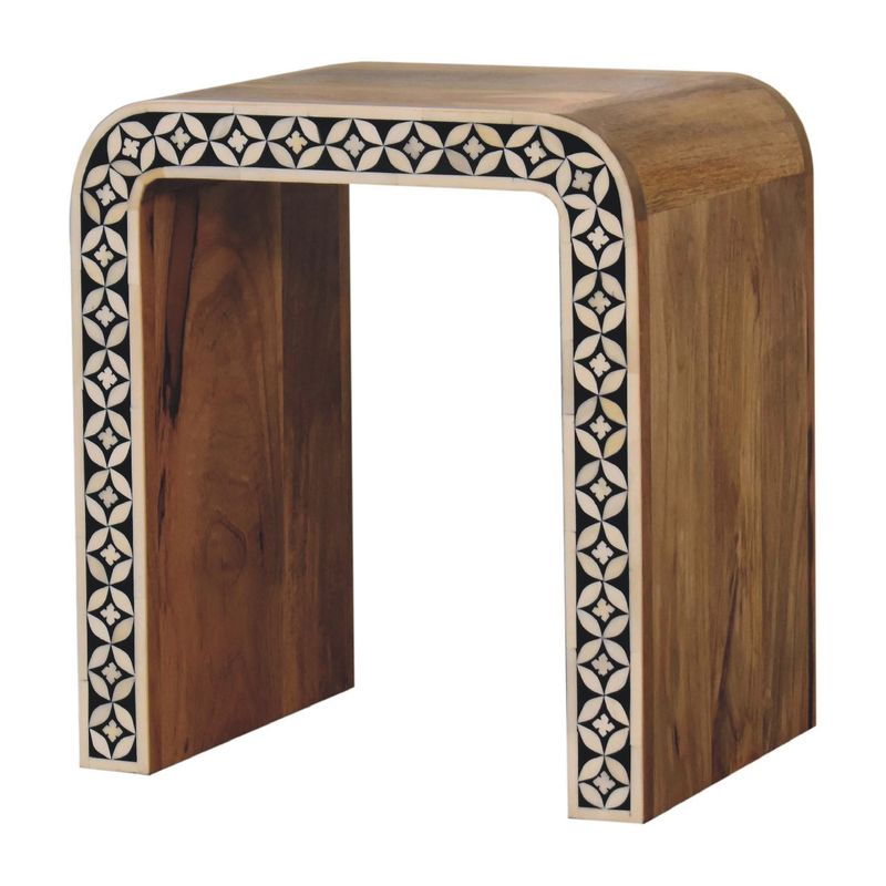 Edessa Bone Inlay End Table,