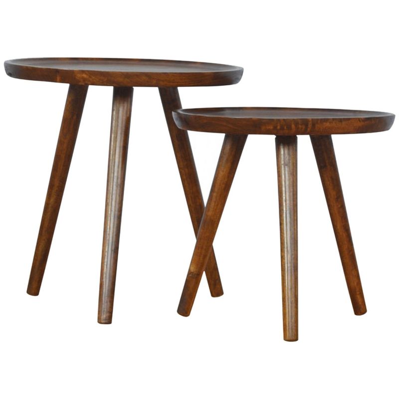 Chestnut Tray Nesting Tables