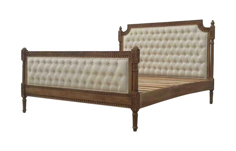 Lana Carved Deep Button Bedroom Bed
