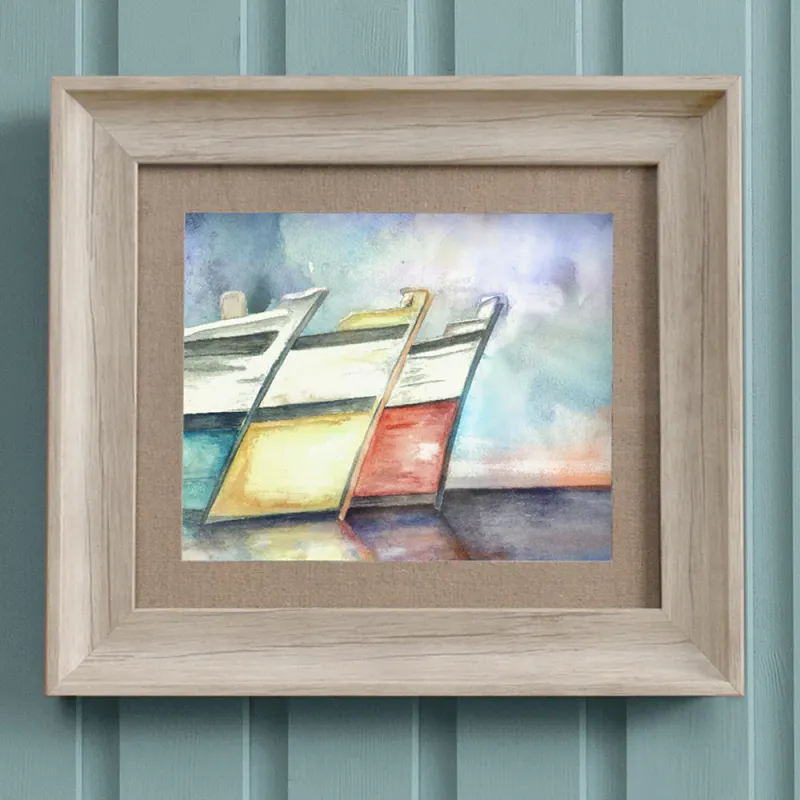 Docked Framed Print Birch