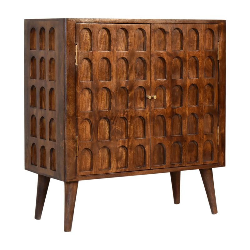 Chestnut Arch Cabinet  Mango Wood