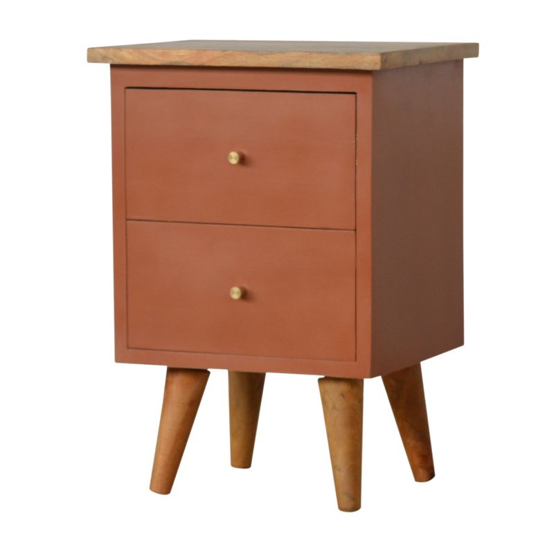 Brick Hand Painted Bedside
