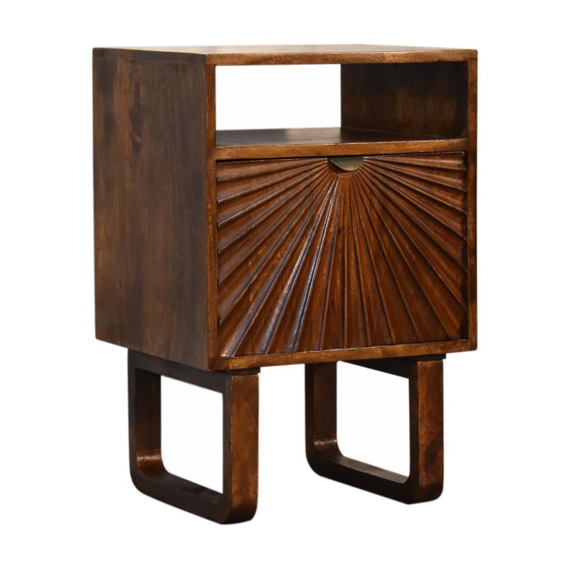 Drew Bedside Mango Wood Cabinet