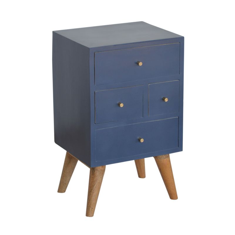 Navy Multi BedsideMango Wood