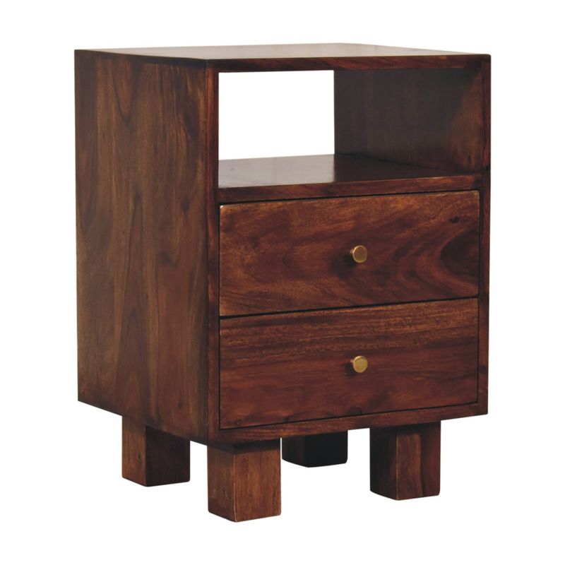 Tula Bedside Chestnut Sheesham
