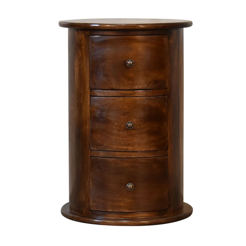 3 Drawer Chestnut Sheesham Drum