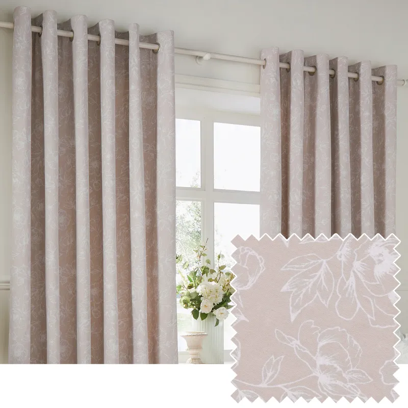 Bella Floral Room Darkening Eyelet