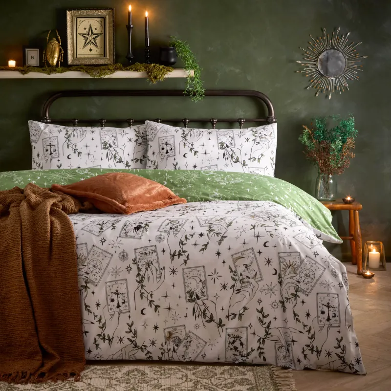 Celestial Stories Printed Reversible Duvet Cover Set